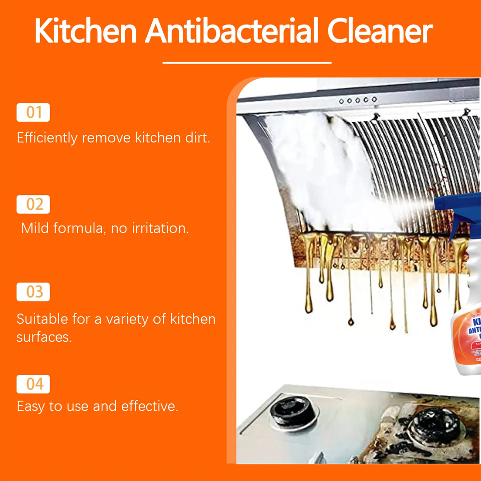 120ml Kitchen Oil Cleaner Remove Grease Stain Strong Decontamination Household Oil Dirt Cooktops Stoves Cleaning Spray Easy Use