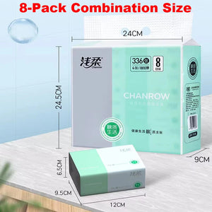 300pcs/pack Toilet Paper 4 Layers Thickened Wettable Facial Tissue Kitchen Napkins Handkerchiefs Disposable Tissue Paper