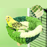 Bird Cage Nest Warm Plush Nest with Stick Bird Beds Parrot Nest Parakeet Nest Cockatiel Bed Winter Sleeping Bed Bird Hammock