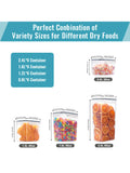 24pcs Airtight food storage containers with LIDS, plastic cookie jars for kitchen pantry organization and storage, including lab