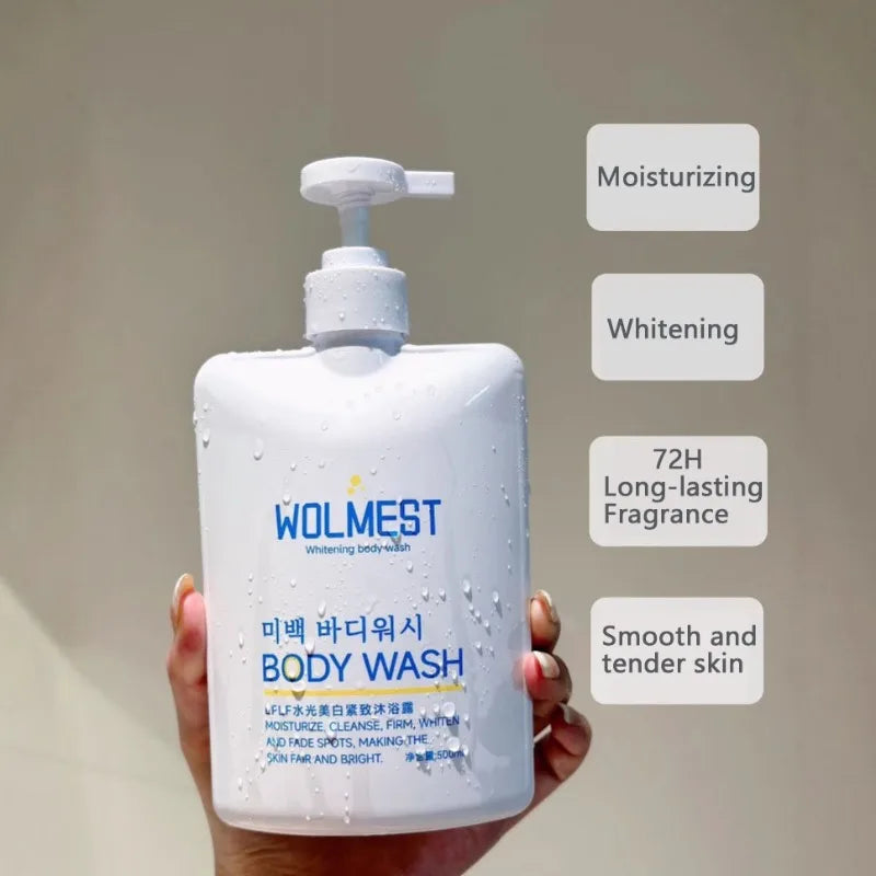 500ml Whitening Body Wash Shower Gel Deep Cleansing Removing Dirt Dead Skin Oil Control Even Skin Tone To Lighten Pigmentation