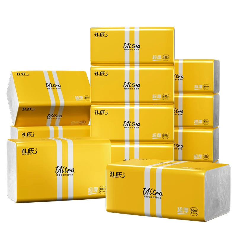 24 Large Packs Of Toilet Paper Can Be Wet Water Pliable Log Affordable Pack Of Facial Tissues Napkins 5 Layer Thickened Embossed