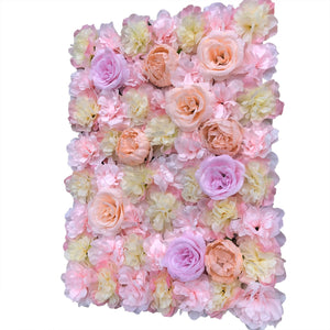 Artificial Wall Panels Flower Wall Mat Silk Flower Panels for Outdoor Garden Backyard Fence Privacy Screen and Indoor Wall Decor