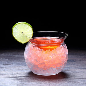 Cocktail Cup Triangle with Base Beverage Glasses Martini Molecular Creative Glass Ball Cup Party Drinking Ware Bar Accessories