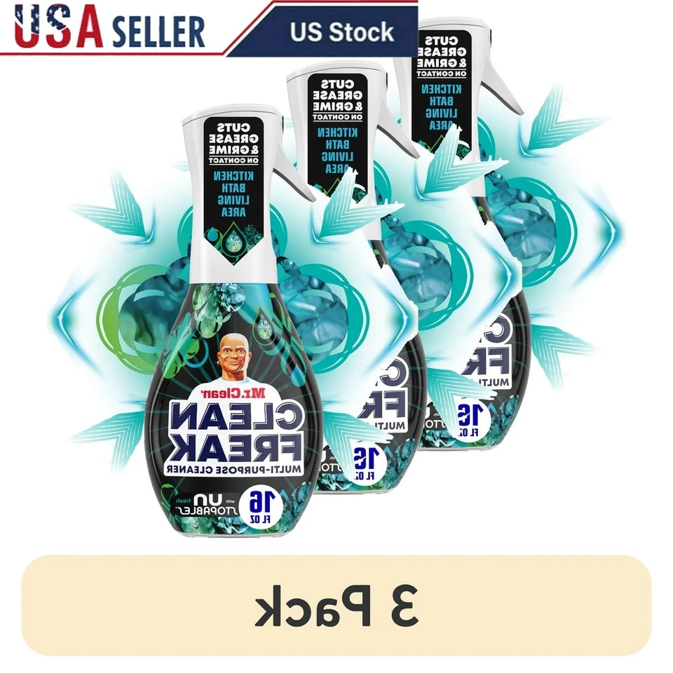 3 Pack All Purpose Cleaner Spray Multi Surface Cleaning with Unstopables Scent Powerful Kitchen Cleaner Streak Free Freshness