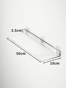 Acrylic Storage Rack Wall Panel No Need To Drill Holes, Bathroom, Bathroom, Kitchen Storage Rack, Organic Glass Strong Sticker