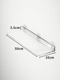 Acrylic Storage Rack Wall Panel No Need To Drill Holes, Bathroom, Bathroom, Kitchen Storage Rack, Organic Glass Strong Sticker