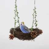 Rattan Round Rattan Bird Nest, Parrot Hanging Cages, Parrots, Pigeons Bedding, Rattan Weaving Bedding, Bird Play Toys
