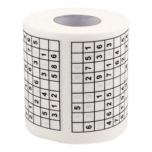 Sudoku game toilet paper, office and home puzzle roll paper, home creative fun toilet paper, wood pulp toilet paper