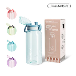 New UZ 1L BPA-Free Water Bottle Portable Leakproof Sports Drink Bottle Large Capacity Plastic Cup for School Travel Climbing Gym