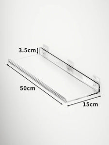 Acrylic Storage Rack Wall Panel No Need To Drill Holes, Bathroom, Bathroom, Kitchen Storage Rack, Organic Glass Strong Sticker