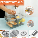Kitchen Countertop Airtight Box Transparent 8Qt Bread Storage Container Extra Large with Lid Keeper for Homemade Toast/ Bagel