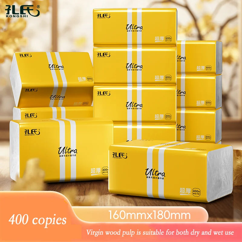 24 Large Packs Of Toilet Paper Can Be Wet Water Pliable Log Affordable Pack Of Facial Tissues Napkins 5 Layer Thickened Embossed