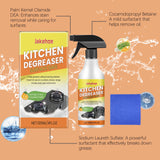 120ml Kitchen Degreaser Spray Household Oil Stain Deep Cleaning Stove Utensils Foam Cleaner Renewed Shine for Kitchen Appliances