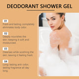 OCEAURA Persimmon Deodorizing Shower Gel Odor Remover Sweat Stains Body Cleaning Lasting Fragrance Smoothing Nourish Body Wash