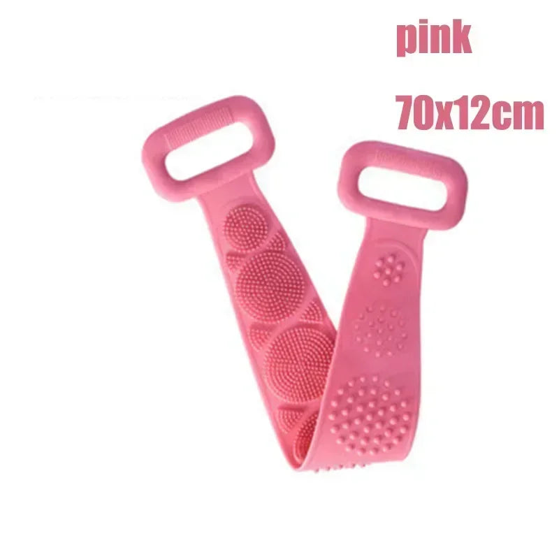 Foot Wash Mat Silicone Sponge Body Brush in The Shower Reusable Wall Mounted Back  Silicone Bath Foot Massage Pad Shower