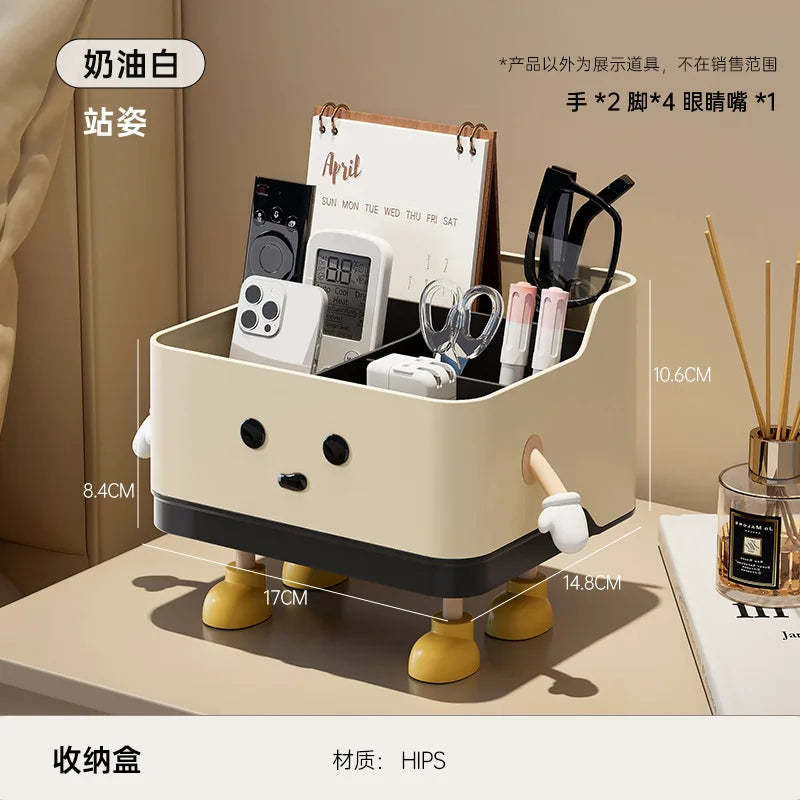Desktop Storage Box Living Room Remote Control Miscellaneous Organizing Box Office Dormitory Stationery Compartment Home Supply