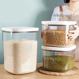 6L/12LSealed Rice Bucket Flour Storage Box Large Capacity Pet Grain Storage Bucket Cat Grain Bucket Miscellaneous Grain Rice Jar