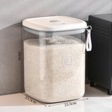 6L/12LSealed Rice Bucket Flour Storage Box Large Capacity Pet Grain Storage Bucket Cat Grain Bucket Miscellaneous Grain Rice Jar