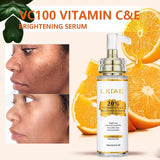 AILKE Vitamin C Skin Care Set, with Lightening Body Lotion, Even Skin Tone Face Cream, Whitening Serum, Brightening Soap