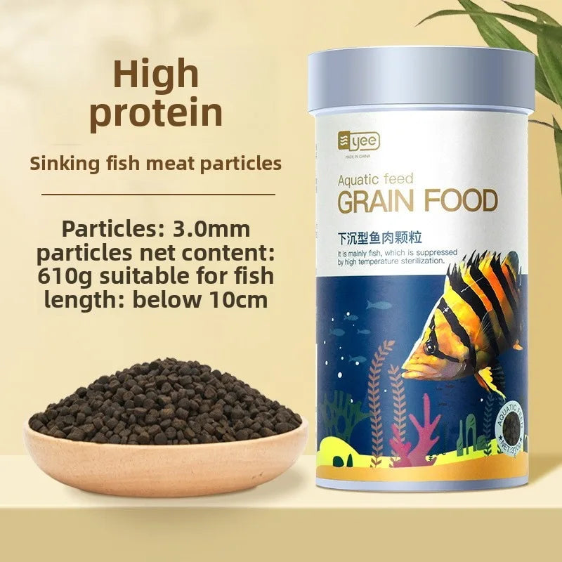 Yee High Protein Koi Feed Sinking Fish Food Sinking General Map Fish Zhaocai Silver Arowana Rohan Goldfish Parrot Fish Food