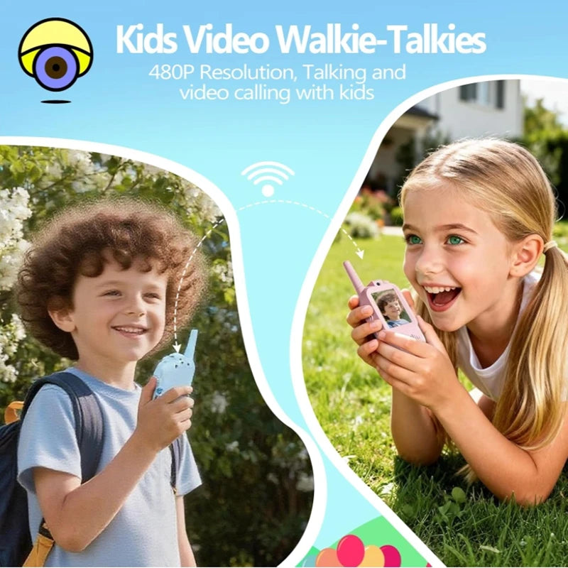 Kids Video Walkie Talkie with 2" HD Screen