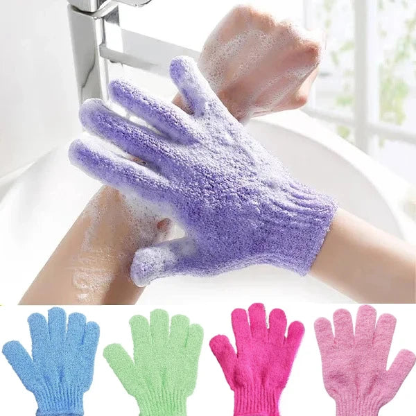 1-4pcs Body Cleaning Washcloth Soft Brush Home Hotel Bathroom Shower Ball Back Scrubber Set Exfoliating Skin Towel Bath Gloves