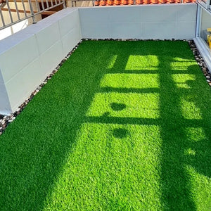 10 Pcs 12 Inchx12 Inch Fake Grass Deck Turf Tiles Interlocking Grass Deck Tiles Flooring Decor Pad for Garden Lawn Patio Balcony