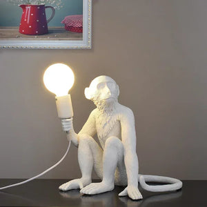 SANDYHA Nordic Retro Resin Monkey Wall Lamps for Living Room Home Decor Bedroom Led Lights Kitchen Island Dining Table Lightings