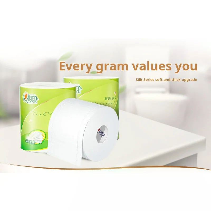 Heart Print, 10/20 Rolls Of White Core Paper Towels, Household Core Toilet Paper, Stock Up, Toilet Paper, And Wiping Paper