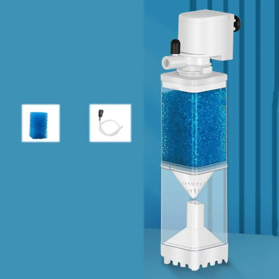 Mute Fish Tank Submersible Filter Plastic Built-in Filter Water Purification Water Circulation Pump Removable Suction Toilet