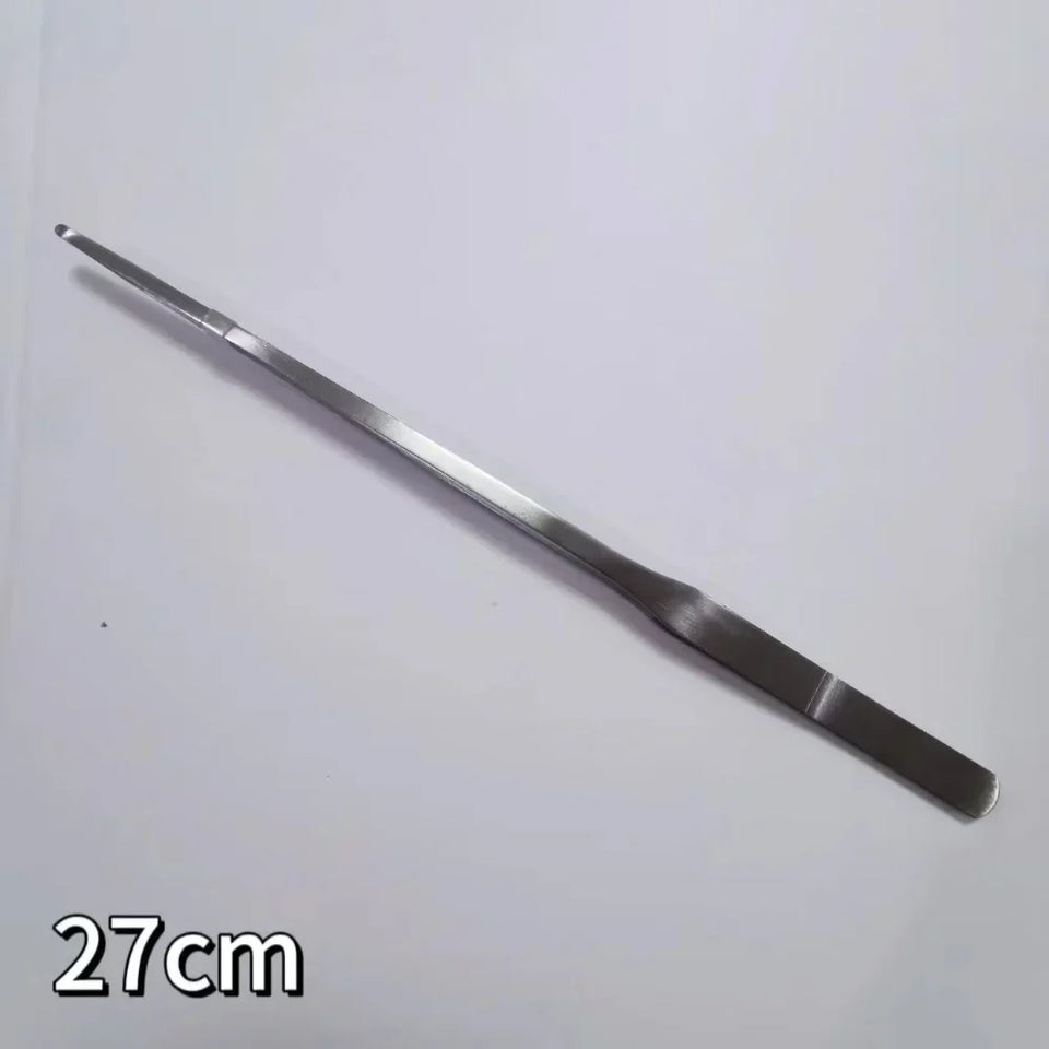 Stainless Steel Aquarium Tweezers Set (27/38/48cm) - Curved Aquascaping Tools for Plants & Feeding, Fish Tank Maintenance Kit