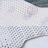 Non Slip BathTub Mat Suction Cup Bath Tub Pillow Headrest Long SPA Pillows Neck Cushion Hangable Waterproof Bathroom Accessories