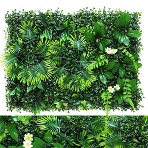 Green Artificial Plants Wall Panel Plastic Outdoor Lawns Fake Flowers Decor  Wedding Backdrop Party Garden Grass Flower Wall