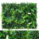 Green Artificial Plants Wall Panel Plastic Outdoor Lawns Fake Flowers Decor  Wedding Backdrop Party Garden Grass Flower Wall