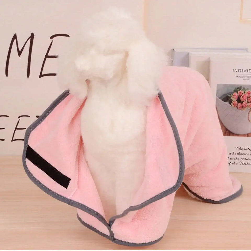 Dog Bathrobe Super Absorbent  Dry Hair Quickly
