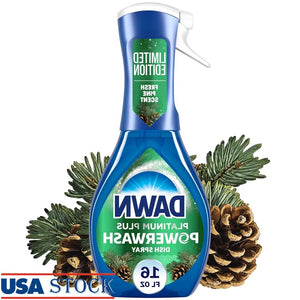Powerwash Dish Spray Pine Scent Holiday Cleaner 99% Grease Removal Festive Kitchen Essential Fast Cleaning Solution
