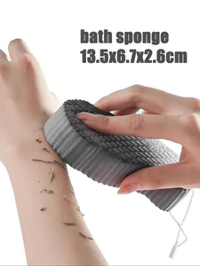 Foot Wash Mat Silicone Sponge Body Brush in The Shower Reusable Wall Mounted Back  Silicone Bath Foot Massage Pad Shower