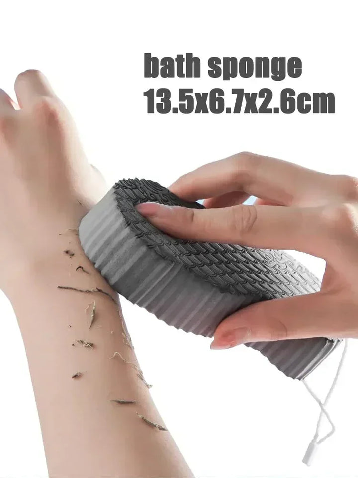 Foot Wash Mat Silicone Sponge Body Brush in The Shower Reusable Wall Mounted Back  Silicone Bath Foot Massage Pad Shower