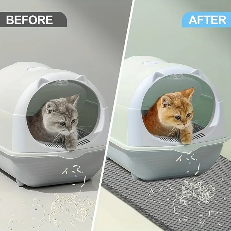 New Litter Box Mat Litter Cat Mat Sandbox Cat Tray Mat MSCZ04