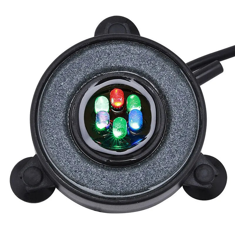 Submersible Underwater Fish Tank Light Color Changing LED Air Light Aquarium Air Bubble Lamp Making Oxygen for Fish Tank