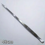 Stainless Steel Aquarium Tweezers Set (27/38/48cm) - Curved Aquascaping Tools for Plants & Feeding, Fish Tank Maintenance Kit