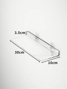 Acrylic Storage Rack Wall Panel No Need To Drill Holes, Bathroom, Bathroom, Kitchen Storage Rack, Organic Glass Strong Sticker
