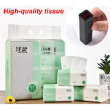 300pcs/pack Toilet Paper 4 Layers Thickened Wettable Facial Tissue Kitchen Napkins Handkerchiefs Disposable Tissue Paper