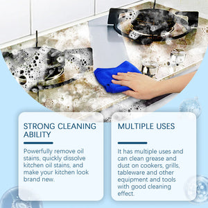 100ml Kitchen Grease Power Cleaner Remove Heavy Oil Stain Dirt Cleaning Stove Utensils Grill Oven Decontamination Foam Spray