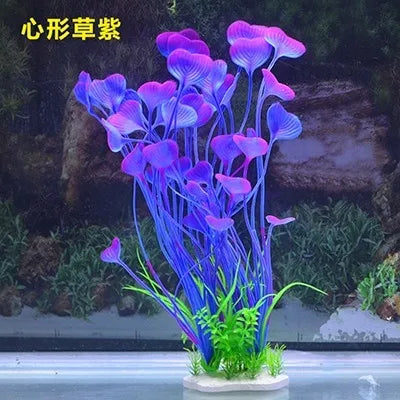 Simulated water grass, water orchid, seaweed, fish tank decoration, landscaping package, fake water grass, aquarium decoration,