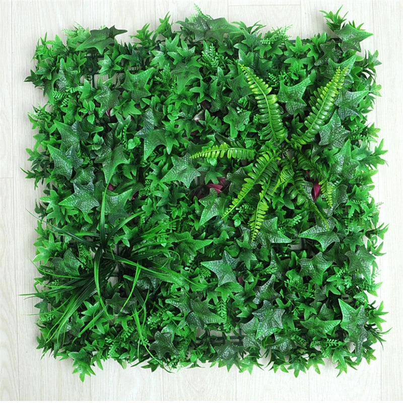 Green Artificial Plants Wall Panel Plastic Outdoor Lawns Fake Flowers Decor  Wedding Backdrop Party Garden Grass Flower Wall
