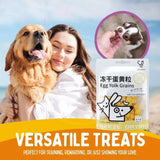 40g Freeze Dried Egg Yolk Granules Beautify Smoothing Cat Hair Cat Snacks Safe Freeze-dried Pet Food Healthy To Pets