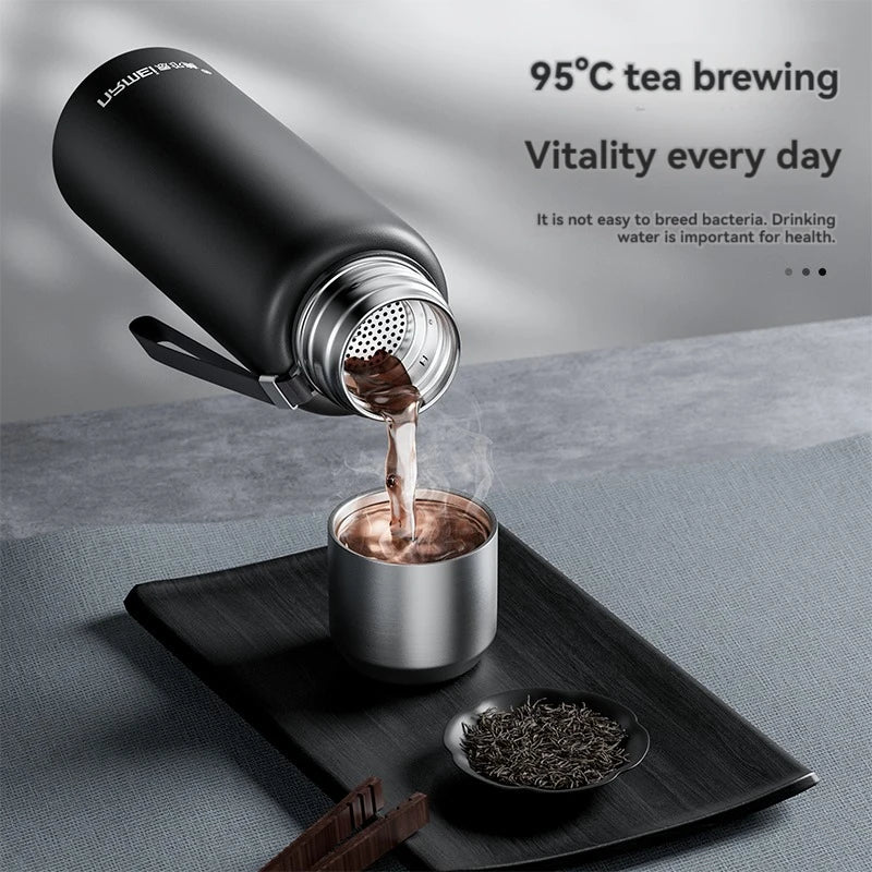 1.5L Thermos Bottle For Tea Stainless Stee Insulated Coffee Bottle Hot Water Bottles Vacuum Flask Mug Thermal Containers Cup