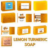 Turmeric Soap & Kojic Acid Soap Body And Facial Cleaning Handmade Soap For Dark Skin Glowing Even Skin Tone Tender Skin Care